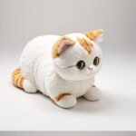 Pluszowy kotek biało-rudy