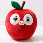 Czerwone jabłuszko z dużymi oczami